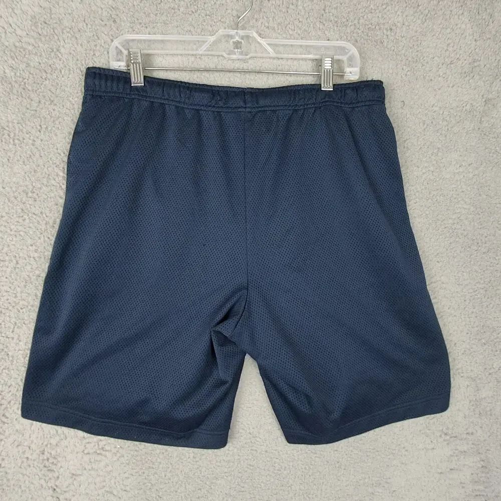 Nike Shorts Mens Medium Blue Swoosh Basketball Athletic Workout Swimming Trunks
